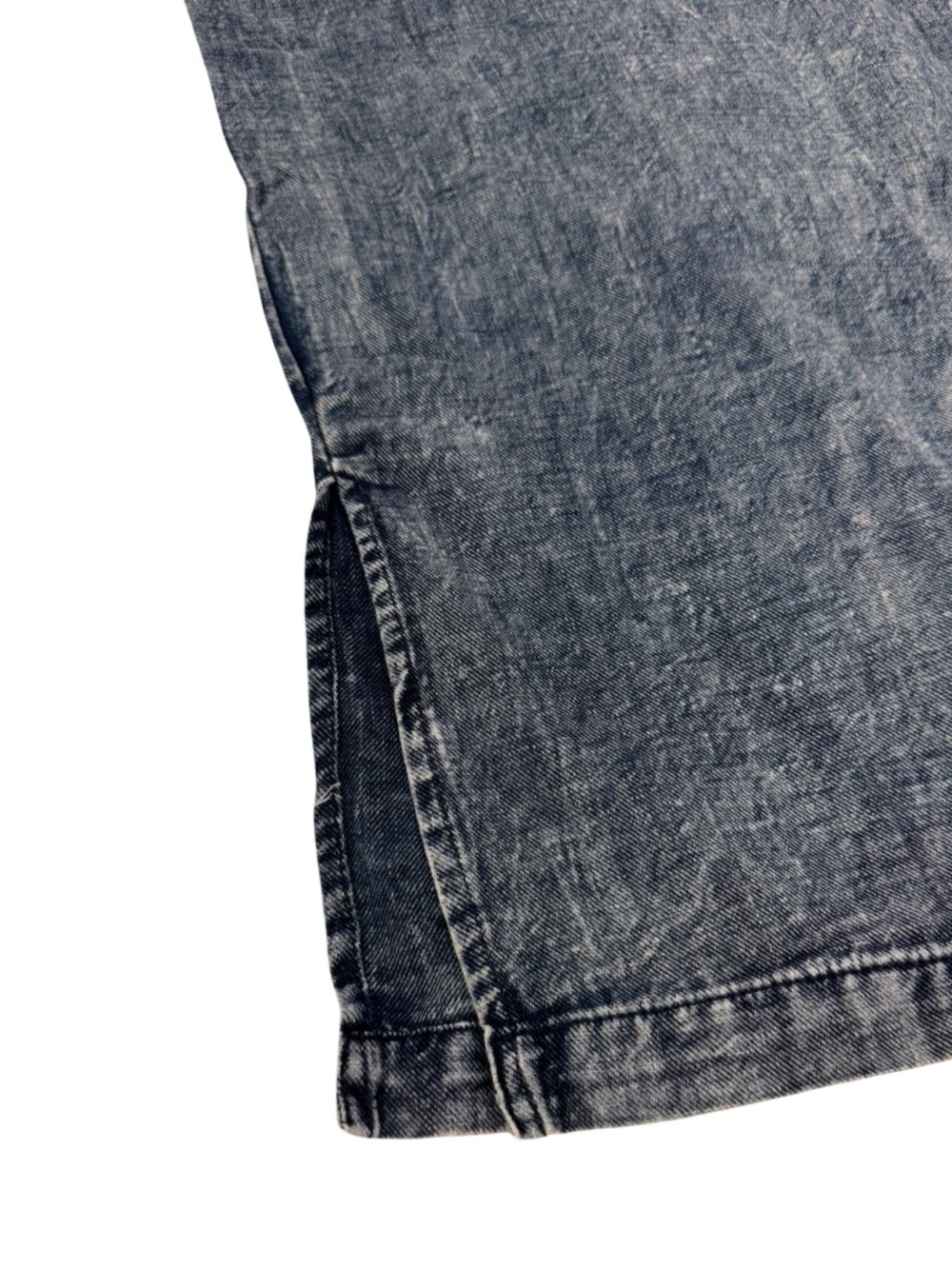 Anthropologie Washed Blue Paperbag Waist Wide-Leg lightweight cotton Jeans - Picture 10 of 15